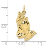 10k Praying Hands Pendant - Image 3