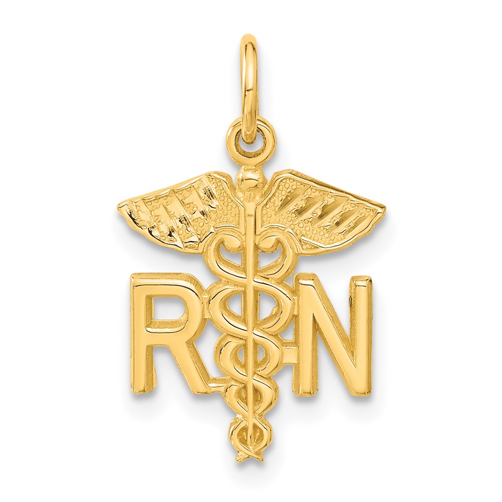 10ZC432.jpg 10k Nurse Charm - Image 1