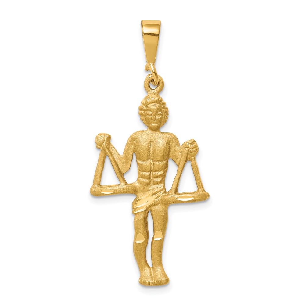 10ZC470.jpg 10k Libra Zodiac Charm - Image 1