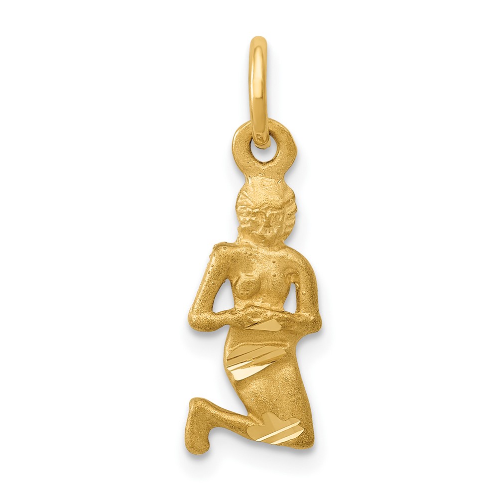 10ZC481.jpg 10k Virgo Zodiac Charm - Image 1