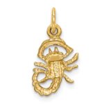 10k Scorpio Zodiac Charm - Image 4