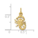 10k Scorpio Zodiac Charm - Image 3
