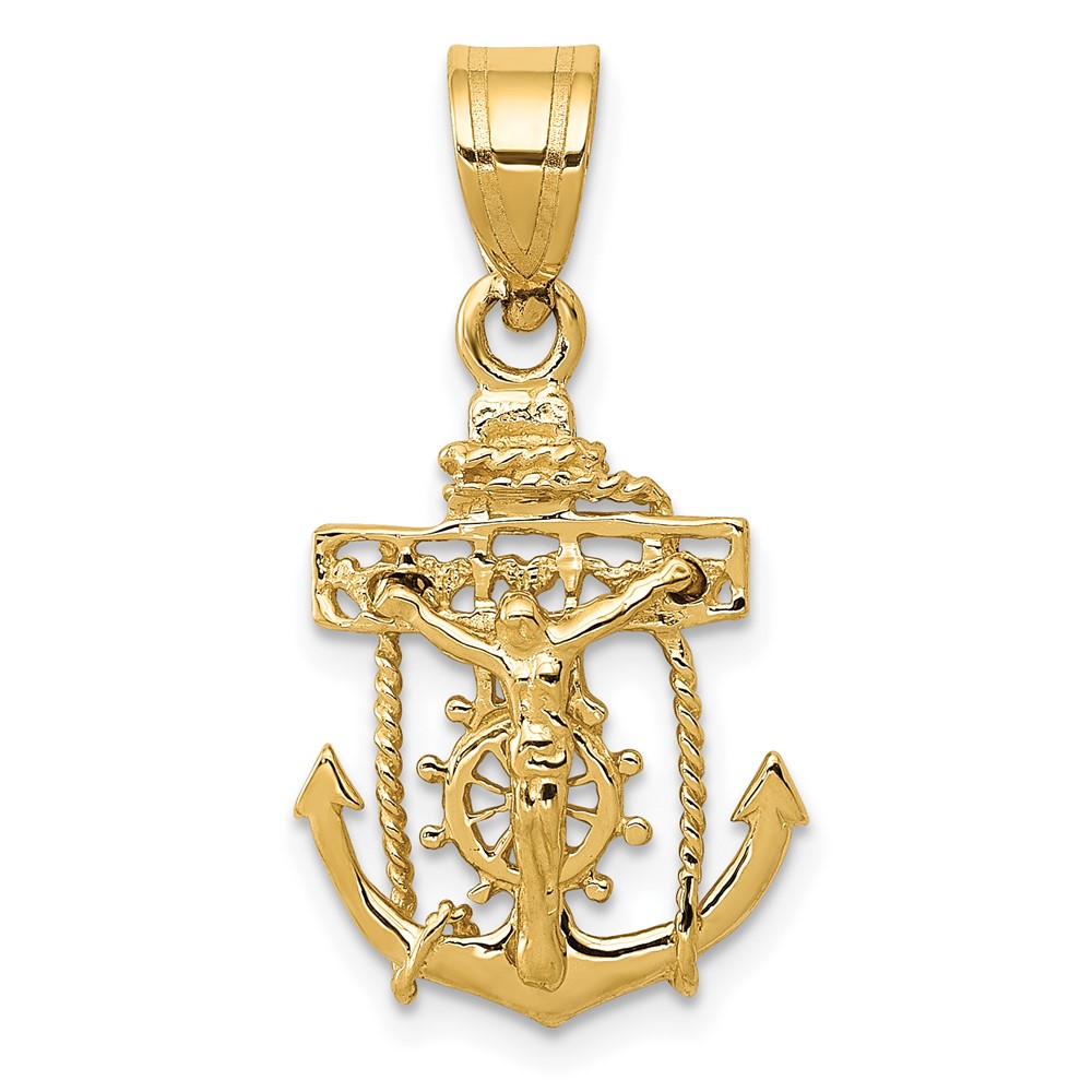 10ZC809.jpg 10k Mariners Cross Pendant - Image 1