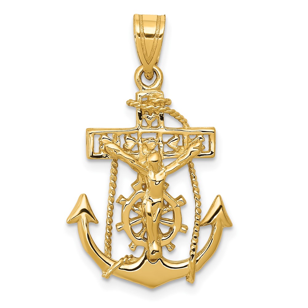 10ZC812.jpg 10k Mariners Cross Pendant - Image 1