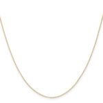 14k .4 mm Carded Cable Rope Chain - Image 2