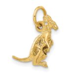 14k 3-D Kangaroo with Joey Charm - Image 4