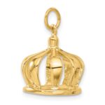 14k 3-D Crown Charm - Image 5