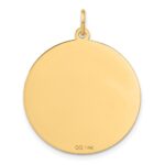 14K HAPPY ANNIVERSARY with Hearts 25mm Engravable Disc Charm - Image 3