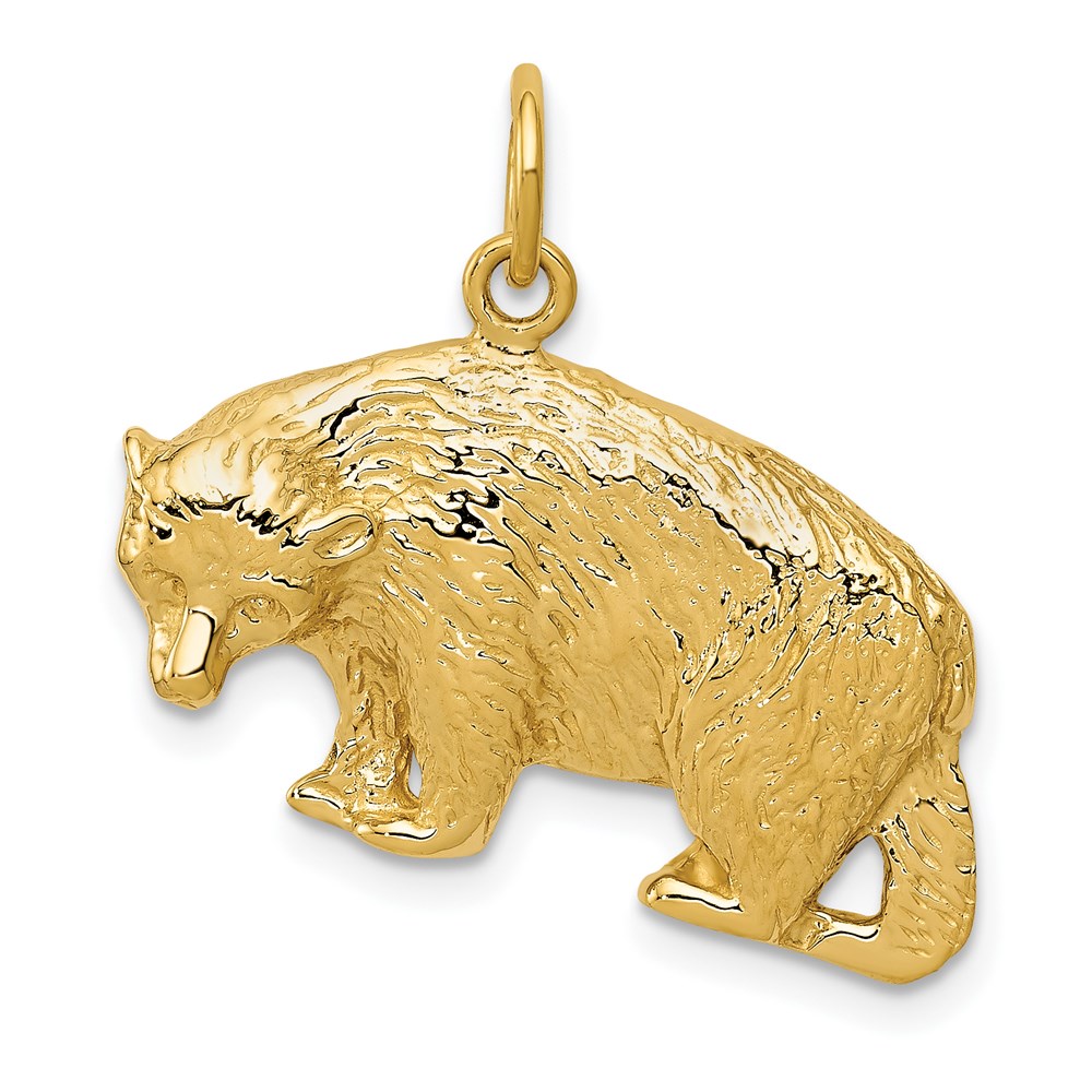 A1158.jpg 14k Bear Charm - Image 1