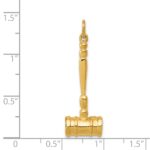 14k 3-D Gavel Charm - Image 4