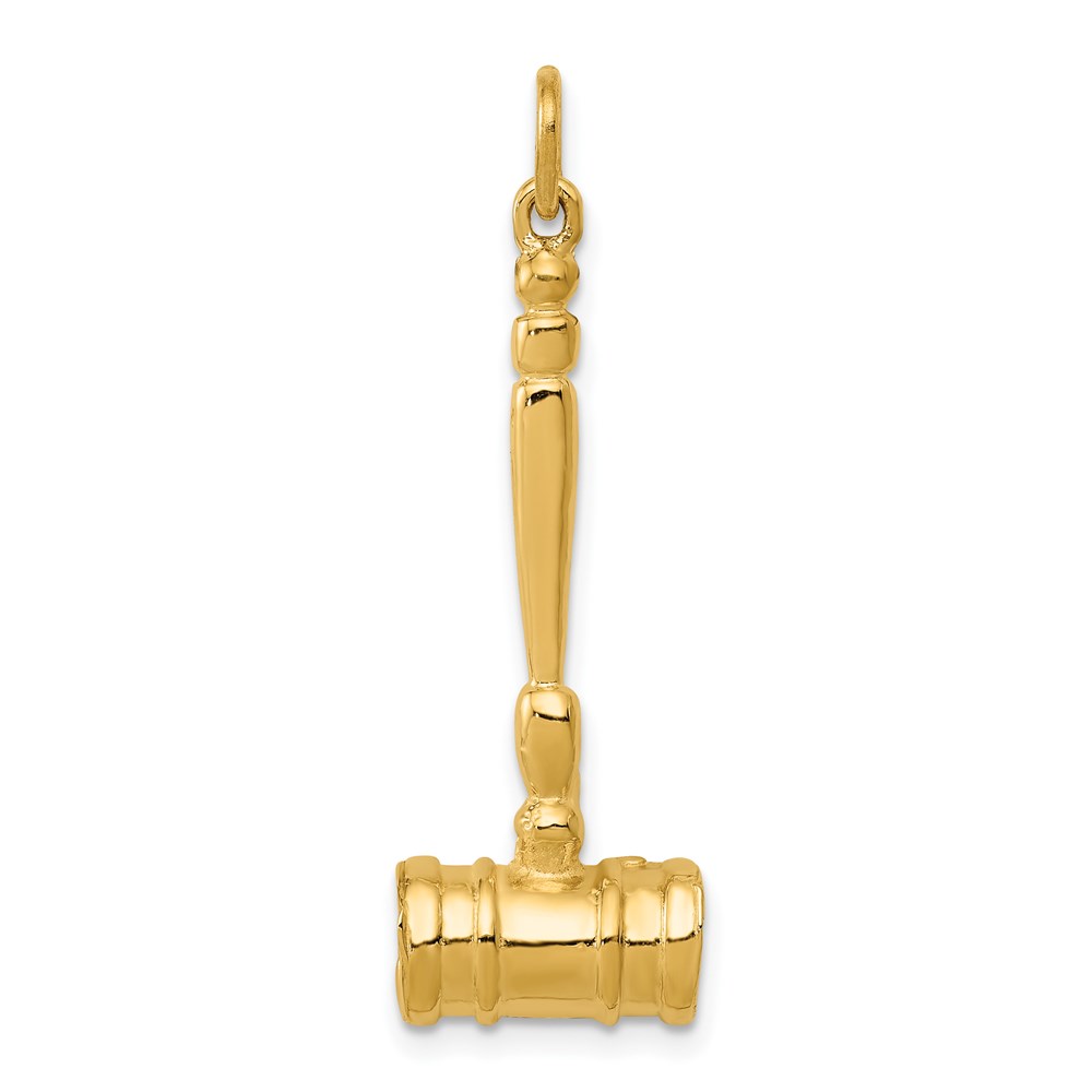 A1176.jpg 14k 3-D Gavel Charm - Image 1