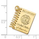 14k 3-D Passport Opens Charm - Image 3