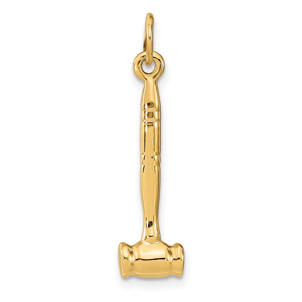 A4116.jpg 14k 3-D Gavel Charm - Image 1