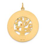 14k Multi-color CZ TREE OF LIFE Pendant - Image 3