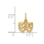14k Comedy/Tragedy Charm - Image 4