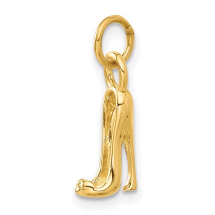 14K  3-D High Heel Stiletto Shoe Charm