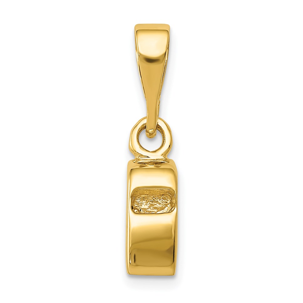 A9494.jpg 14K 3-D Sports Whistle Pendant - Image 1