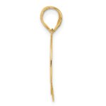 14k Polished Etched Number 69 Pendant - Image 2