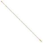 14K Two-tone Chain with Mirror Beads Plus Extender - Total Anklet - Image 2