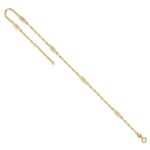 14K Fancy Filigree Link 5-Station Plus Extender - Total Anklet - Image 7