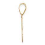 14k Polished Number 3 Pendant - Image 2