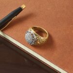 IBGoodman 14k Two-Tone 1 carat Lab Grown Diamond VS/SI+ G+ Complete Men's Cluster Ring - Image 7