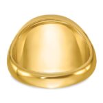 IBGoodman 14k Men's Polished and Grooved with Lab Created Sapphire Blue Lodge Master Masonic Ring - Image 5