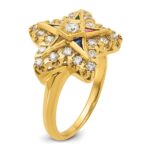 IBGoodman 10k Women's Polished Eastern Star Masonic Ring Mounting - Image 6