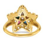 IBGoodman 14k Women's Polished Eastern Star Masonic Ring Mounting - Image 5