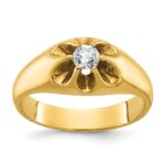 14k IBGoodman Men's 1/4 carat Diamond Complete Ring