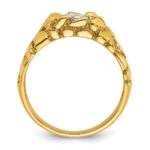 14k IBGoodman Men's 1/6 carat Diamond Nugget Complete Ring - Image 2