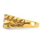 14k IBGoodman Men's 1/6 carat Diamond Nugget Complete Ring - Image 5