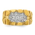 14k IBGoodman Men's Cluster 1/2 carat Diamond Nugget Complete Ring - Image 6