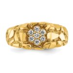 14k IBGoodman Men's Cluster 1/4 carat Diamond Nugget Complete Ring - Image 6