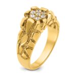 14k IBGoodman Men's Cluster 1/4 carat Diamond Nugget Complete Ring - Image 8