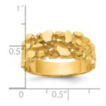 14k IBGoodman Men's Diamond Nugget Ring Mounting - Image 3