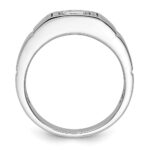 IBGoodman 14k White Gold 1 carat Lab Grown Diamond VS/SI+ G+ Complete Men's Ring - Image 2