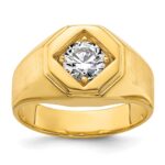 IBGoodman 14k Polished and Satin Men's Ring Mounting