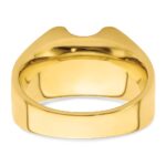 IBGoodman 14k Two-Tone Polished and Satin Men's Ring Mounting - Image 5