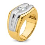 IBGoodman 14k Two-tone Polished and Satin Men's Ring Mounting - Image 6
