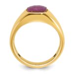 10k IBGoodman Men's Ruby Doublet Stone Complete Ring - Image 2