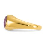 14k IBGoodman Men's Ruby Doublet Stone Complete Ring - Image 5