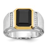 10k Two-Tone Fancy Ring Mounting