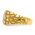 14k IBGoodman Men's Two-tone Nugget Cluster Ring Mounting - Image 4