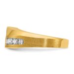 14k IBGoodman Men's Polished and Satin Ring Mounting - Image 5