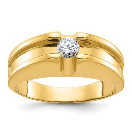 14k IBGoodman Men's 1/3 carat Diamond Complete Ring