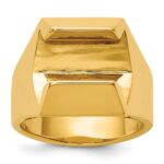 IBGoodman 14k Polished 8.3 mm Diamond Center Men's Ring Mounting