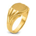 14k IBGoodman 12x10mm Men's Signet Ring - Image 8
