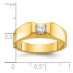 14k IBGoodman Men's 1/3 carat Diamond Complete Ring - Image 3
