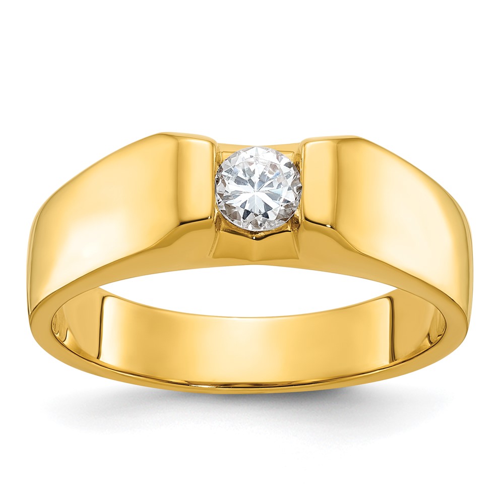 B58268-4YAA.jpg 14k IBGoodman Men's 1/3 carat Diamond Complete Ring - Image 1